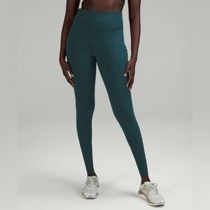 Lululemon Base Pace High-Rise Running Tight 28" *Brushed Nulux Green Jasper